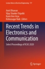 Image for Recent trends in electronics and communication  : select proceedings of VCAS 2020