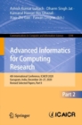 Image for Advanced Informatics for Computing Research: 4th International Conference, ICAICR 2020, Gurugram, India, December 26-27, 2020, Revised Selected Papers, Part II