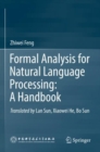 Image for Formal Analysis for Natural Language Processing: A Handbook