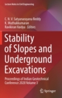 Image for Stability of Slopes and Underground Excavations