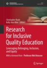 Image for Research for sustainable quality education  : inclusion, belonging, and equity