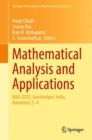 Image for Mathematical analysis and applications  : MAA 2020, Jamshedpur, India, November 2-4