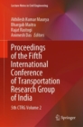 Image for Proceedings of the Fifth International Conference of Transportation Research Group of India: 5th CTRG Volume 2 : 219