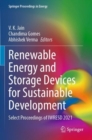 Image for Renewable energy and storage devices for sustainable development  : select proceedings of IWRESD 2021