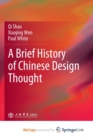 Image for A Brief History of Chinese Design Thought