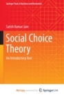 Image for Social Choice Theory : An Introductory Text