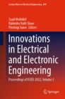 Image for Innovations in Electrical and Electronic Engineering Volume 2: Proceedings of ICEEE 2022 : 894