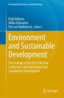 Image for Environment and Sustainable Development: Proceedings of the 2021 6th Asia Conference on Environment and Sustainable Development