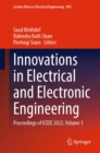 Image for Innovations in electrical and electronic engineering: proceedings of ICEEE 2022, Volume 1 : 893