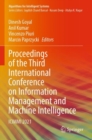 Image for Proceedings of the Third International Conference on Information Management and Machine Intelligence