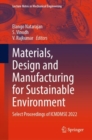 Image for Materials, Design and Manufacturing for Sustainable Environment