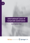 Image for International Cases of Corporate Governance
