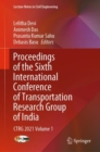 Image for Proceedings of the sixth International Conference of Transportation Research Group of India  : CTRG 2021Volume 1