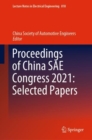 Image for Proceedings of China SAE Congress 2021: Selected Papers