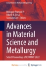 Image for Advances in Material Science and Metallurgy