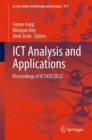 Image for ICT analysis and applications  : proceedings of ICT4SD 2022