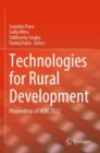 Image for Technologies for rural development  : proceedings of NERC 2022