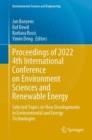 Image for Proceedings of 2022 4th International Conference on Environment Sciences and Renewable Energy: Selected Topics on New Developments in Environmental and Energy Technologies