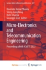 Image for Micro-Electronics and Telecommunication Engineering : Proceedings of 6th ICMETE 2022