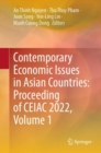 Image for Contemporary Economic Issues in Asian Countries: Proceeding of CEIAC 2022, Volume 1 : Volume 1
