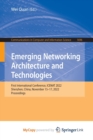 Image for Emerging Networking Architecture and Technologies