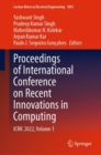 Image for Proceedings of International Conference on Recent Innovations in Computing