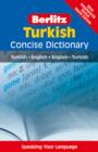 Image for Berlitz Turkish concise dictionary  : Turkish-English, English-Turkish
