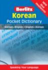 Image for Berlitz Pocket Dictionary: Korean