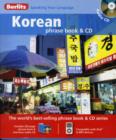 Image for Berlitz: Korean Phrase Book &amp; CD
