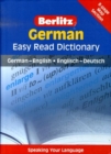 Image for Berlitz German easy read dictionary  : German-English, Englisch-Deutsch