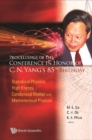 Image for Statistical Physics, High Energy, Condensed Matter And Mathematical Physics : Proceedings Of The Conference In Honor Of C. N. Yang&#39;s 85th Birthday