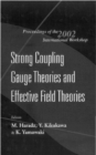 Image for Strong coupling gauge theories and effective field theories: proceedings of the 2002 international workshop