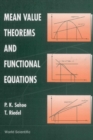 Image for Mean Value Theorems and Functional Equations.