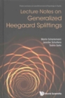 Image for Lecture Notes On Generalized Heegaard Splittings