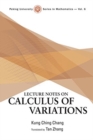 Image for Lecture Notes On Calculus Of Variations