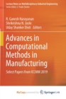 Image for Advances in Computational Methods in Manufacturing