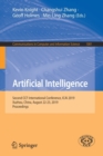 Image for Artificial Intelligence : Second CCF International Conference, ICAI 2019, Xuzhou, China, August 22-23, 2019, Proceedings