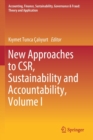 Image for New Approaches to CSR, Sustainability and Accountability, Volume I