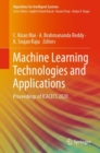 Image for Machine Learning Technologies and Applications: Proceedings of ICACECS 2020
