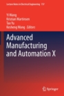 Image for Advanced Manufacturing and Automation X