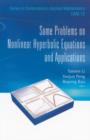 Image for Some problems on nonlinear hyperbolic equations and applications : v. 15