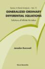 Image for Generalised ordinary differential equations: solutions of infinite variation