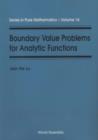 Image for Boundary Value Problems for Analytic Functions.