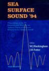 Image for Sea Surface Sound: Proceedings of the 3rd International Meeting On Natural Physical Processes Related to Sea Surface Sound.