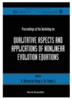 Image for Qualitive Aspects and Applications of Nonlinear Evolution Equations: Proceedings of the Workshop.