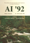 Image for Artificial Intelligence &#39;92.:  (Proceedings of the 5th Australian Joint Conference on Artificial Intelligence, Hobart, Tasmania, 16-18 November 1992.)