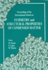 Image for Symmetry And Structural Properties Of Condensed Matter, Proceedings Of The International School: 327