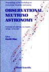 Image for Observational Neutrino Astronomy - Proceedings Of The Workshop On Extra Solar Neutrino Astronomy