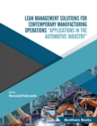 Image for Lean Management Solutions for Contemporary Manufacturing Operations: Applications in the Automotive Industry