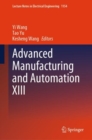 Image for Advanced Manufacturing and Automation XIII